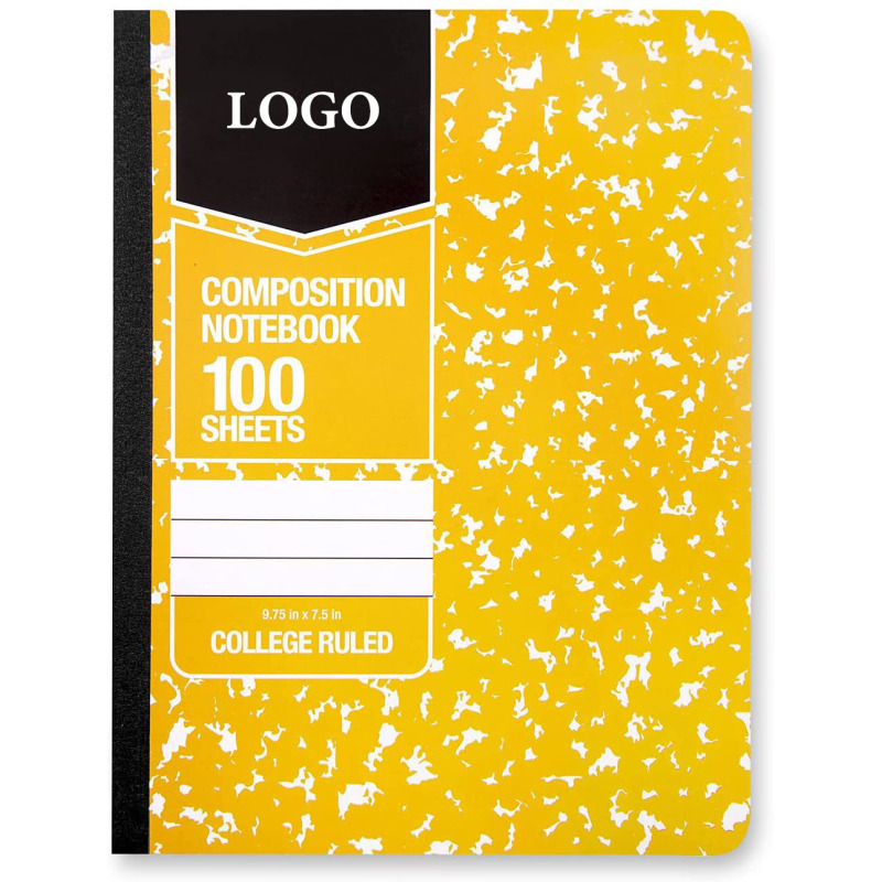Basics College Ruled Composition Notebook, 100 Sheet, Assorted Marble Colors, 4-Pack